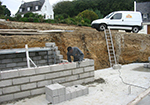 Réalisation des fondations à Beaulieu-les-Loches